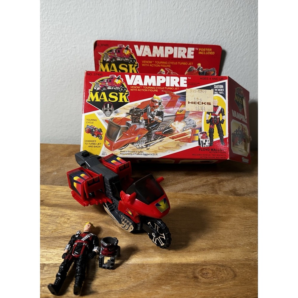 MASK Kenner Vampire 1986 Near Complete Boxed, Vehicle, Missiles, Floyd Malloy